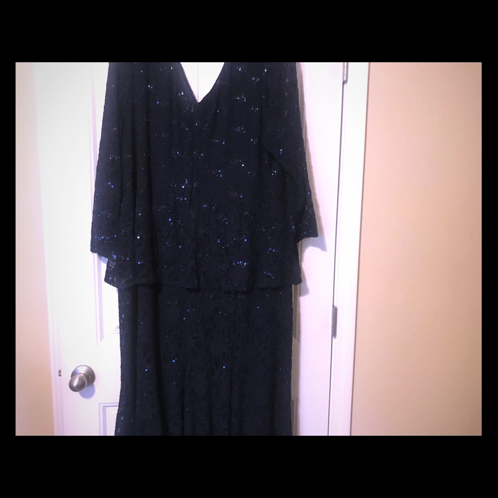 Formal navy blue dress